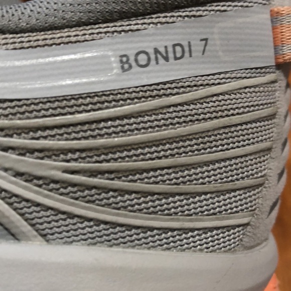 Hoka Bondi 7 Women’s Running Shoes Sz 10 HARBOR MIST / SHARKSKIN